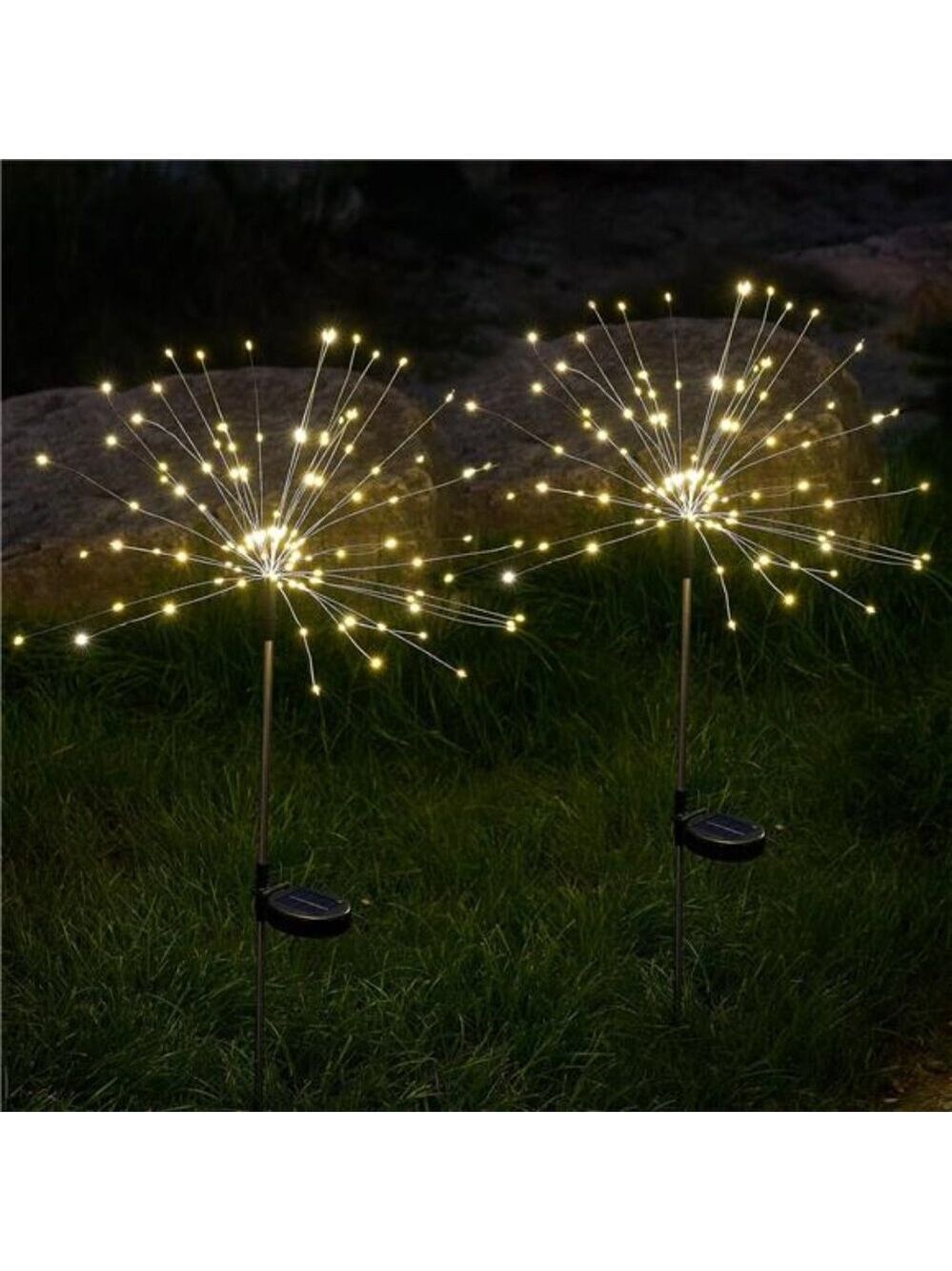 Solar lights outdoor 150 LED firework garden fairy lights pathway patio decor
